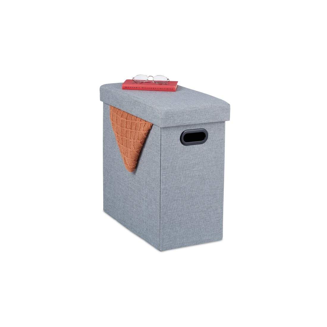 Grå pall med förvaringsutrymme | Mode & Accessoarer - Accessoarer | Pryloteket