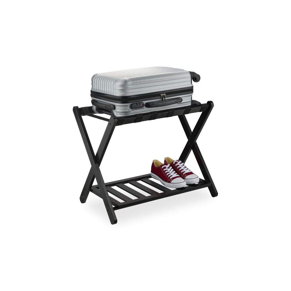 Svart resväskställ i bambu | Hem & Hobby - Hem & Hushåll - Sovrum | Pryloteket