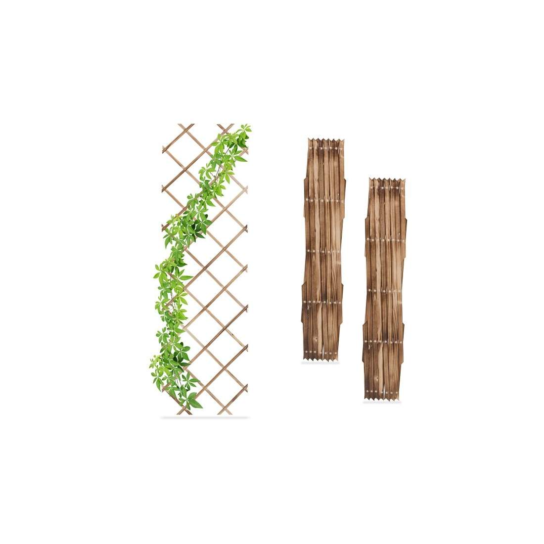 Infällbar spaljé i trä, set om 3 | Elektronik - Tillbehör Mobil & Surfplatta - Mobiltillbehör - Mobilkablar - Tillbehör | Pryloteket