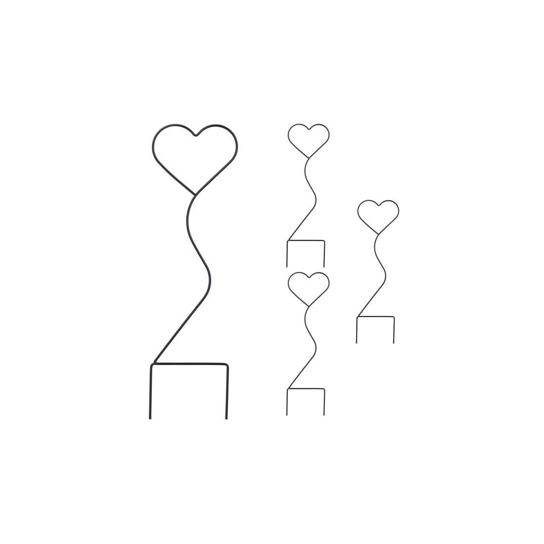 Hjärtklättringsstöd i ett set om 4 | Hem & Hobby - Hem & Hushåll - Inredning & Dekoration - Krukor | Pryloteket