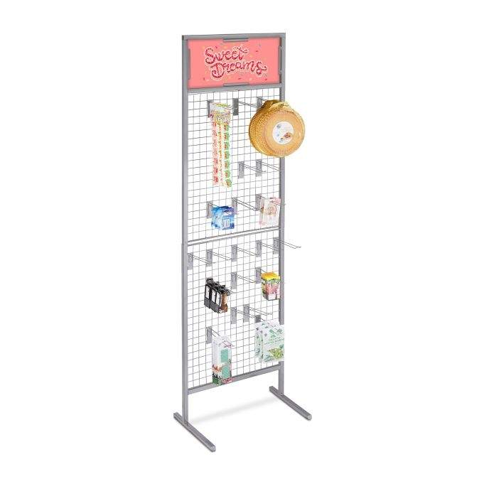 Perforeret metalstativ med 20 kroge