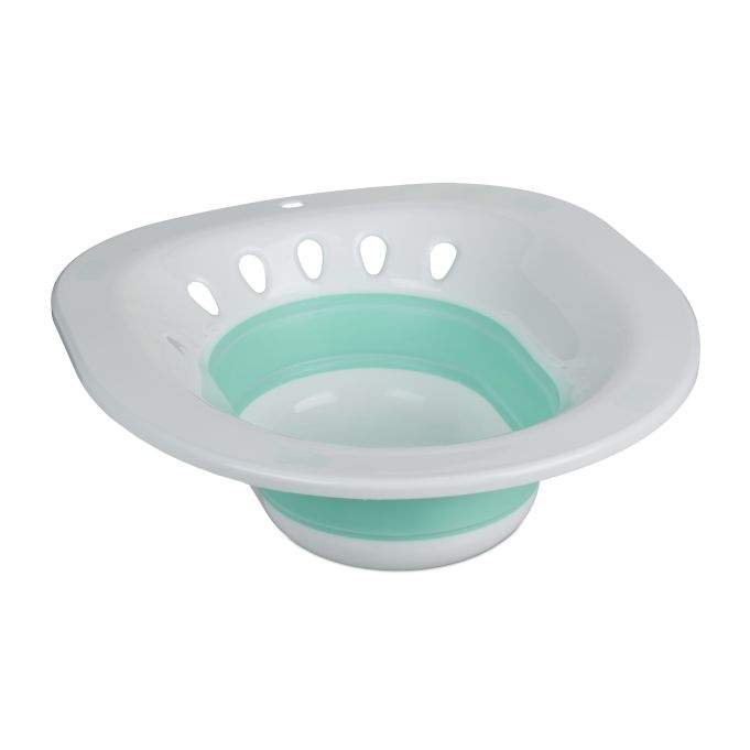 Sammenfoldelig siddebadekar til toilet