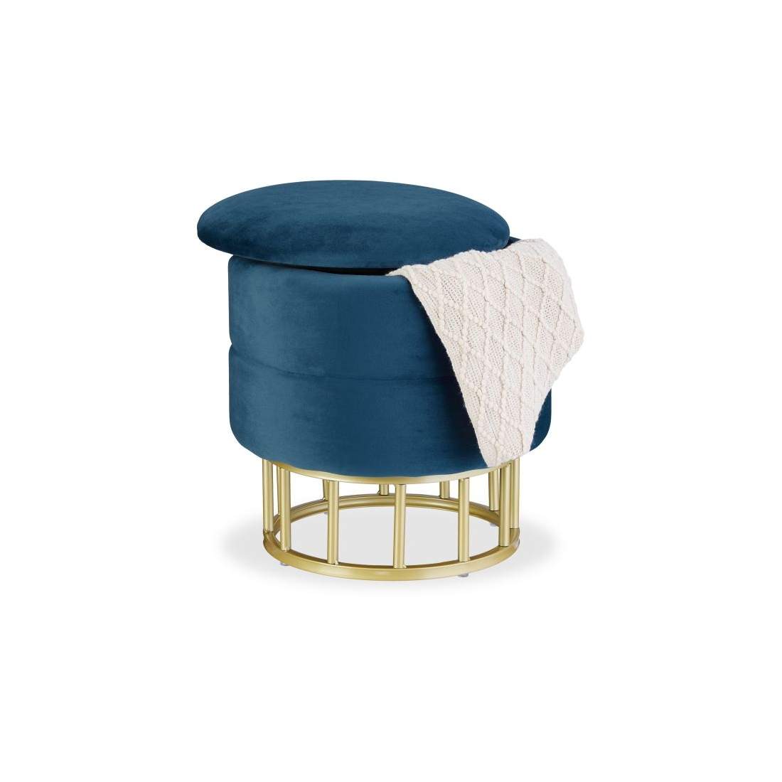 Sammetspuff med förvaringsutrymme | Leksaker & Spel - Leksaker | Pryloteket