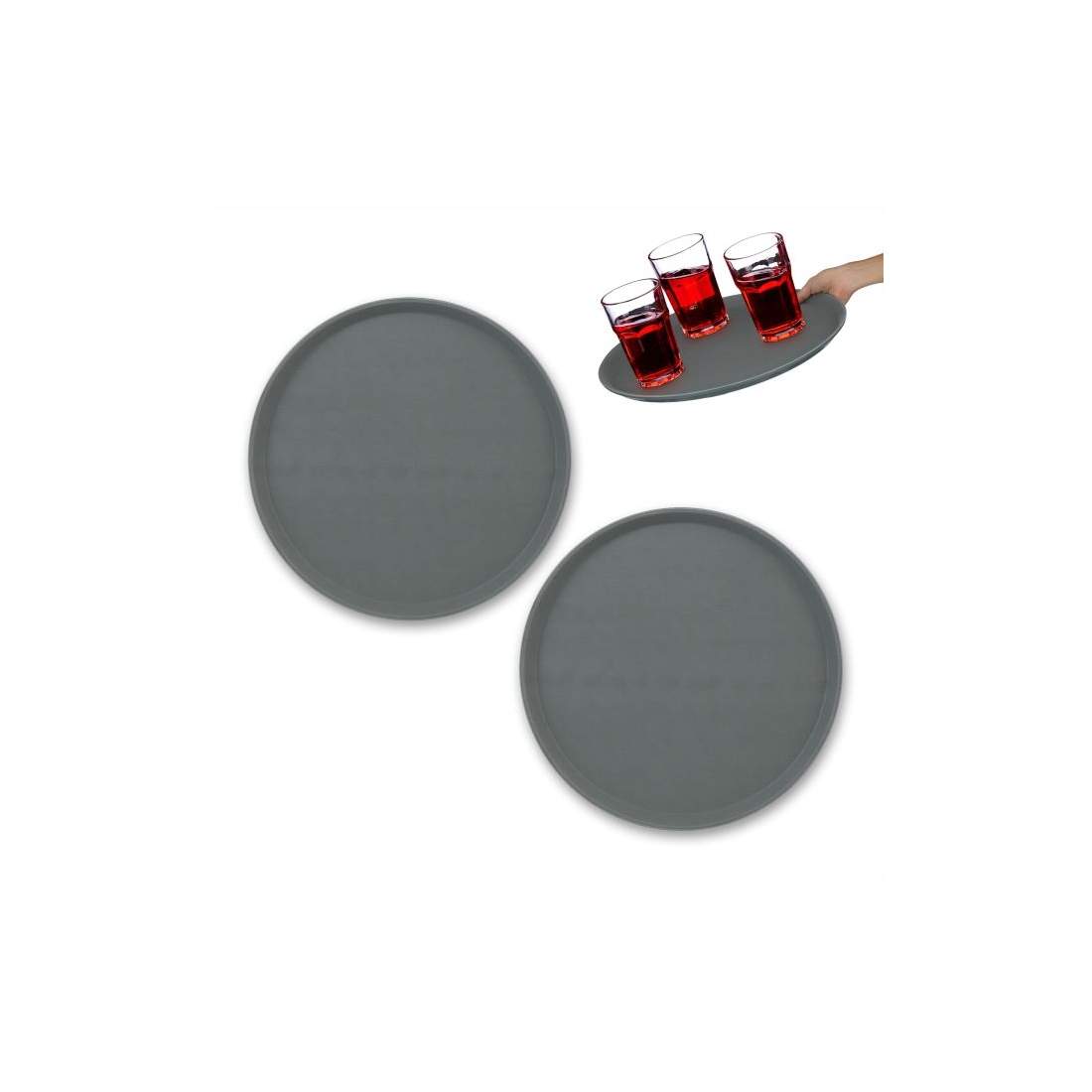 Rund serveringsbricka 2-pack 40 cm | Hem & Hobby - Hem & Hushåll - Kök - Servering | Pryloteket