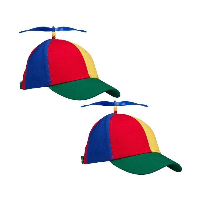 Farverig propelhat 2-pak