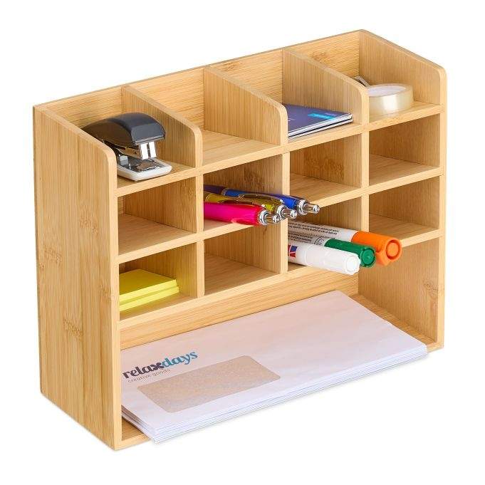 Skrivbordsorganisatör i bambu | Hem & Hobby - Hem & Hushåll - Förvaring & Organisering - Skrivbordsförvaring | Pryloteket