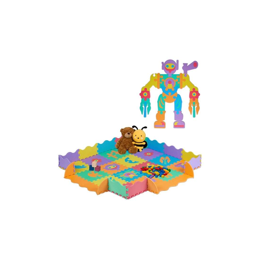 Pusselmatta robotdelar