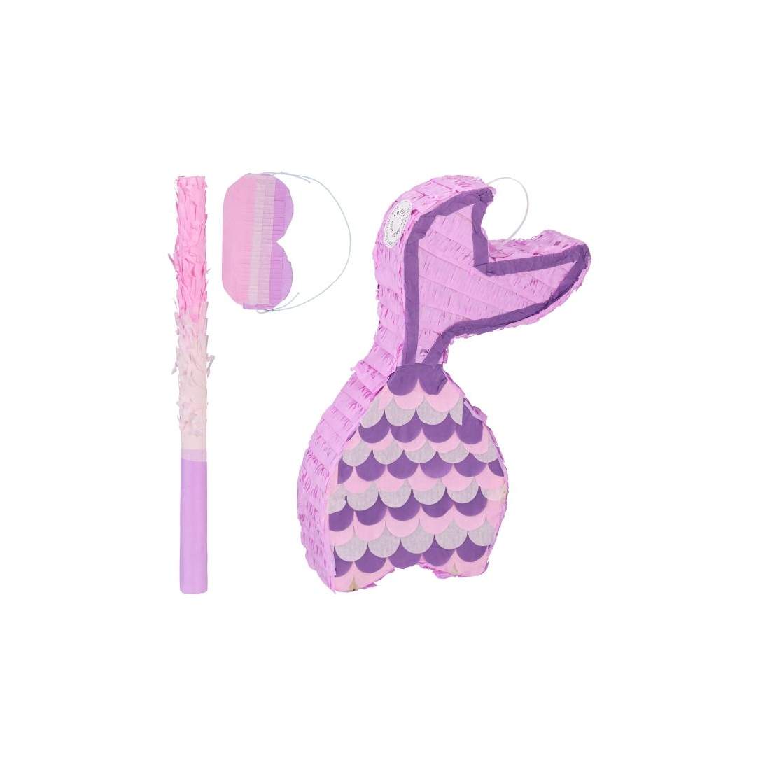 Sjöjungfrupinata med klubba och mask | Leksaker & Spel - Leksaker | Pryloteket