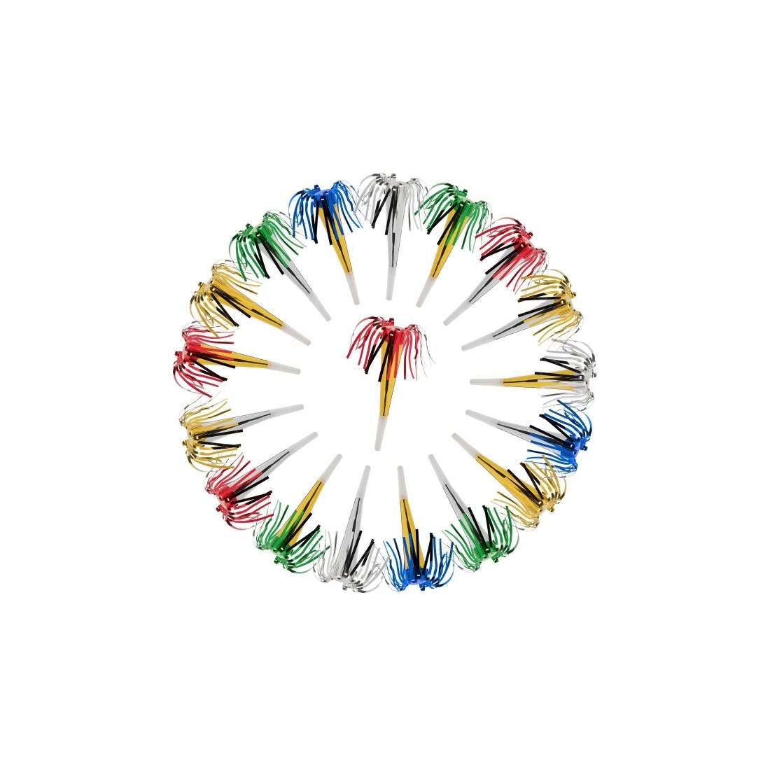 Festpip med fransar 72-pack | Elektronik - Kablar & Adaptrar - Adaptrar & Signalomvandlare - Ljud | Pryloteket