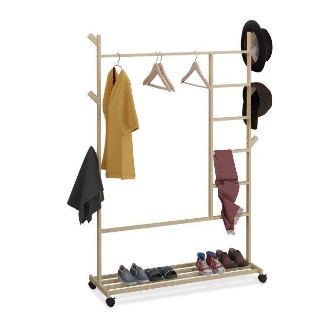 Klädhängare bambu rullbar | Mode & Accessoarer - Accessoarer | Pryloteket