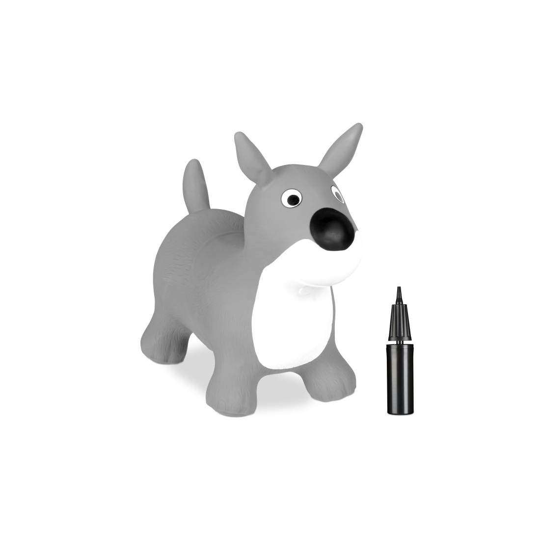 Hoppande djurhund i grått | Hem & Hobby - Husdjur - Hund | Pryloteket