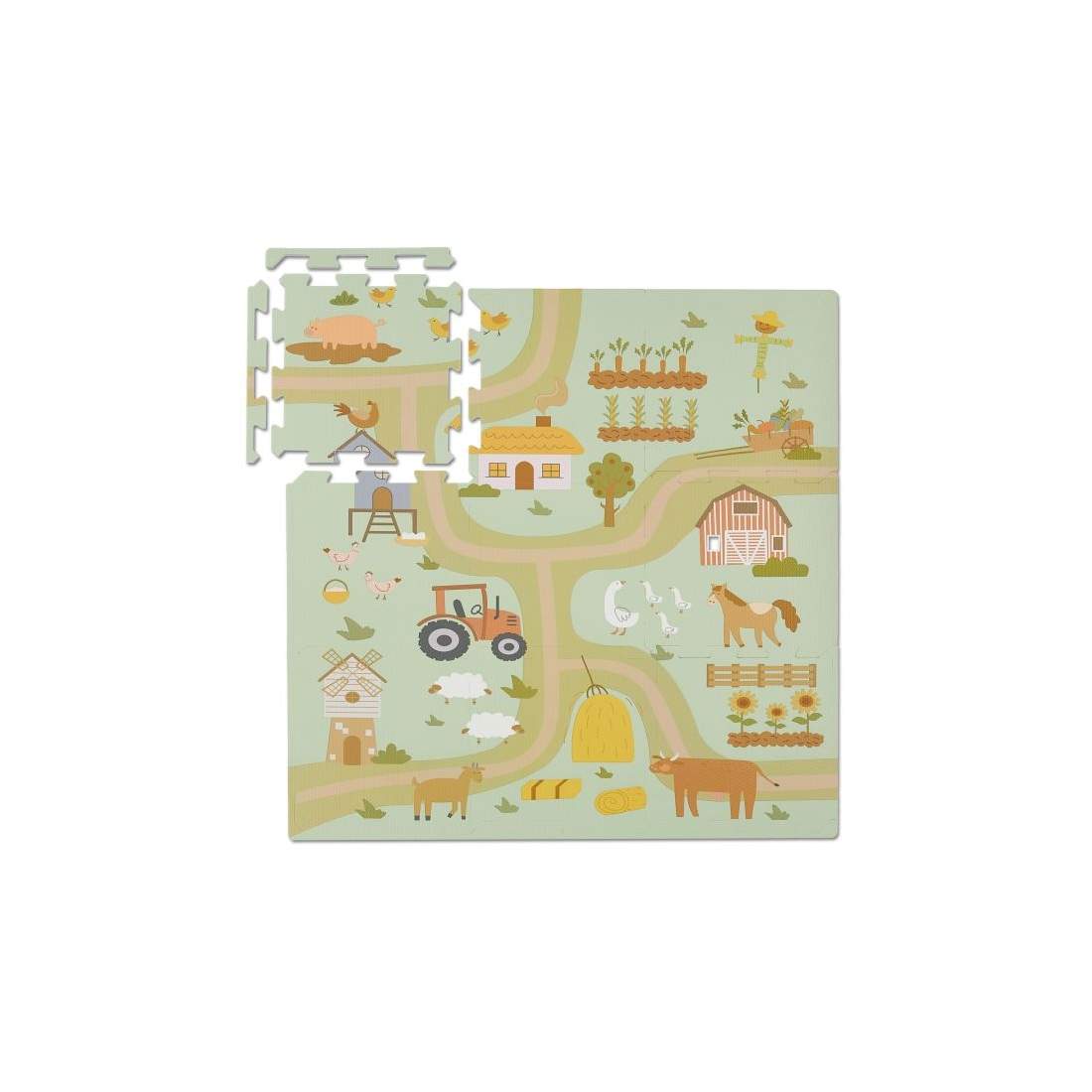 Pusselmatta med bondgård | Leksaker & Spel - Leksaker - Pussel | Pryloteket
