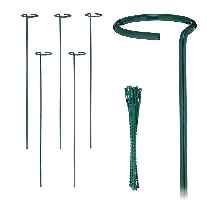 Plantestøtter i metal, 6-pak