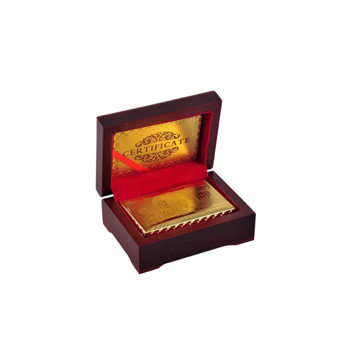 Spelkort i Låda - Kortlek i 24K Guldplätering | Leksaker & Spel - Sällskapsspel - Kortspel - Kortlekar | Pryloteket