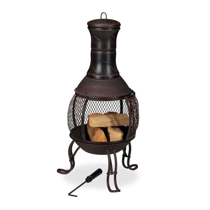 Udendørs pejs i mexicansk stil