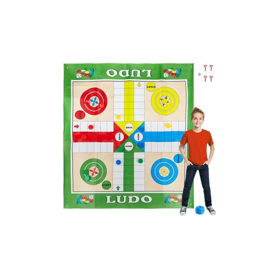 XXL Ludo-spel | Leksaker & Spel - Sällskapsspel - Tillbehör - Tärningar | Pryloteket