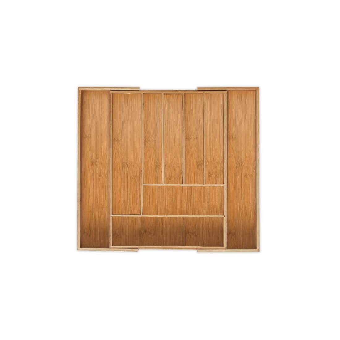 Utdragbar bestickbricka i bambu | Hem & Hobby - Hem & Hushåll - Kök - Köksredskap | Pryloteket