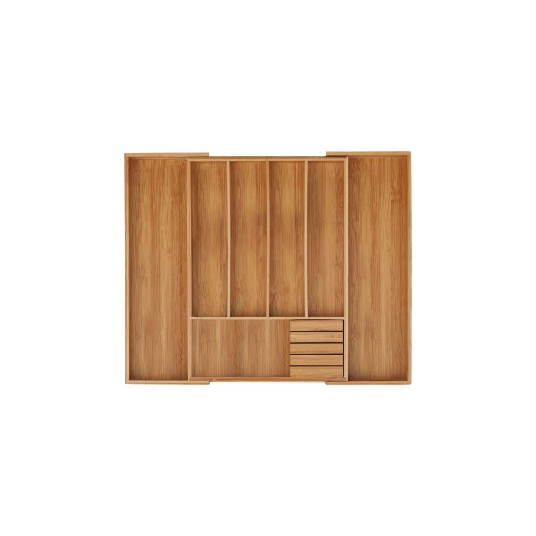 Besticklåda bambu utdragbar | Hem & Hobby - Hem & Hushåll - Kök - Köksförvaring - Kökslådor - Besticklåda | Pryloteket