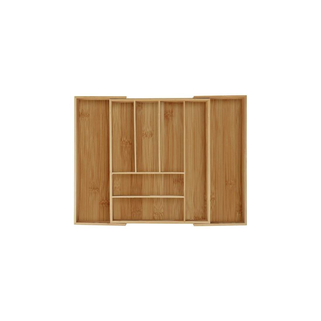 Utdragbar besticklåda av bambu | Hem & Hobby - Hem & Hushåll - Kök - Köksförvaring - Kökslådor - Besticklåda | Pryloteket