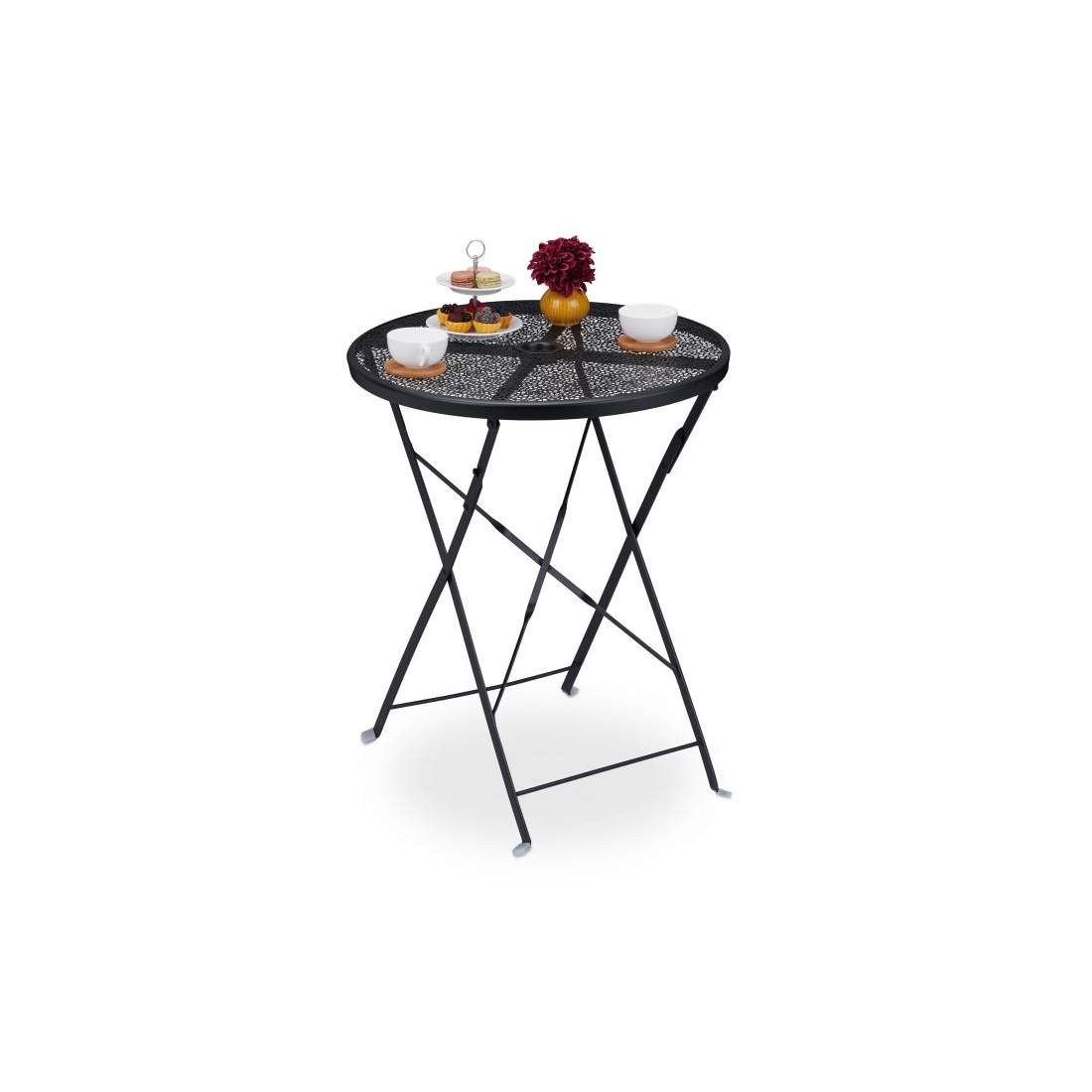 Balkongbord fällbart svart | Hem & Hobby - Hem & Hushåll - Trädgårdsartiklar - Parasoll | Pryloteket