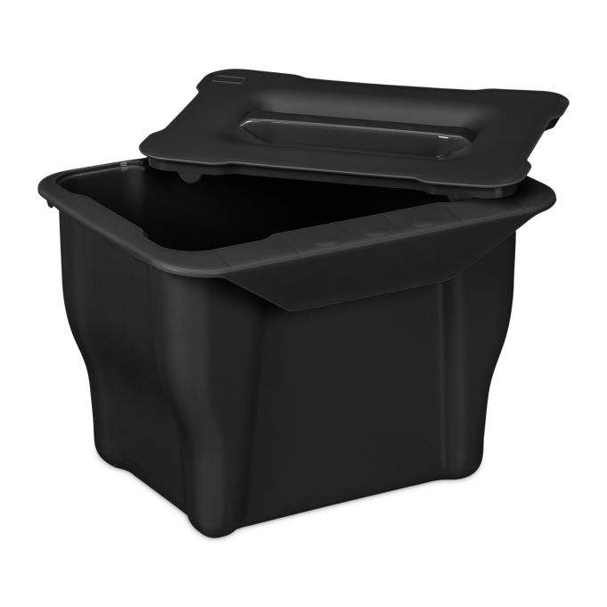 Økologisk affaldsspand Køkken 5 l sort