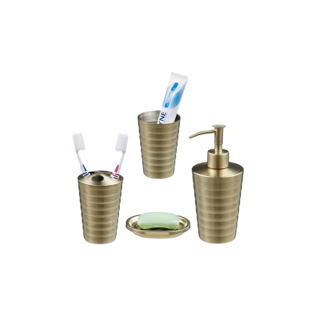 Badrumsset 4 delar | Hem & Hobby - Hem & Hushåll - Badrum - Tandborsthållare | Pryloteket
