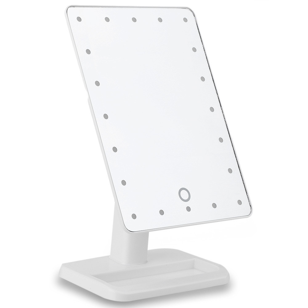 Meikkipeili LED-valoilla - Valkoinen