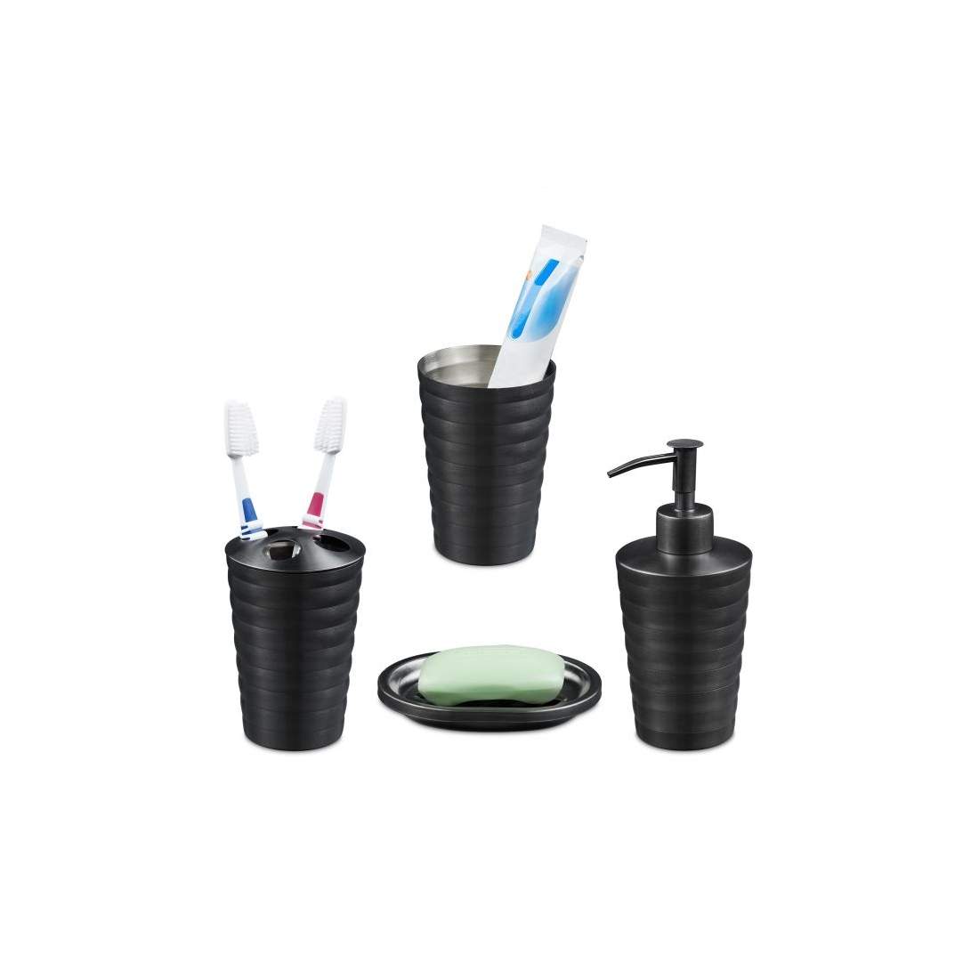 Badrumsset 4 delar | Hem & Hobby - Hem & Hushåll - Badrum - Tandborsthållare | Pryloteket