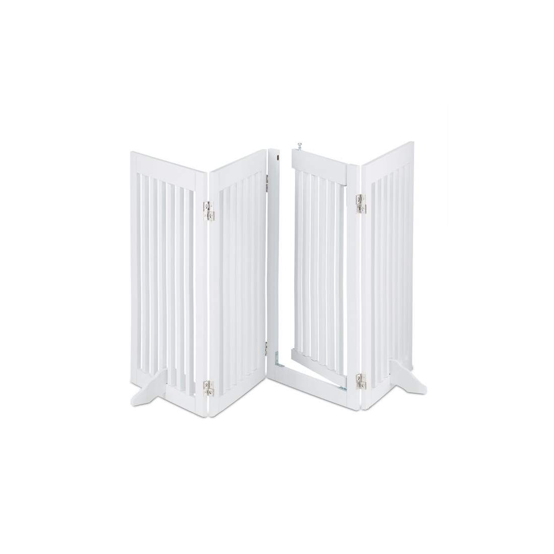 Vit säkerhetsgrind med dörr 92 cm | Hem & Hobby - Hem & Hushåll - Hemsäkerhet - Barnspärrar & Anpassning - Barngrindar & Trappgrindar | Pryloteket