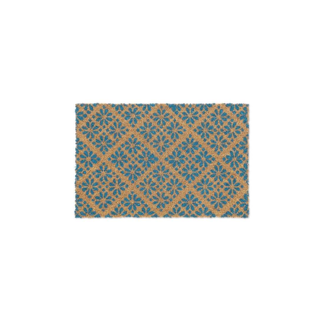 Dörrmatta kokosfiber med blommönster | Hem & Hobby - Hem & Hushåll - Inredning & Dekoration - Dörrmattor | Pryloteket