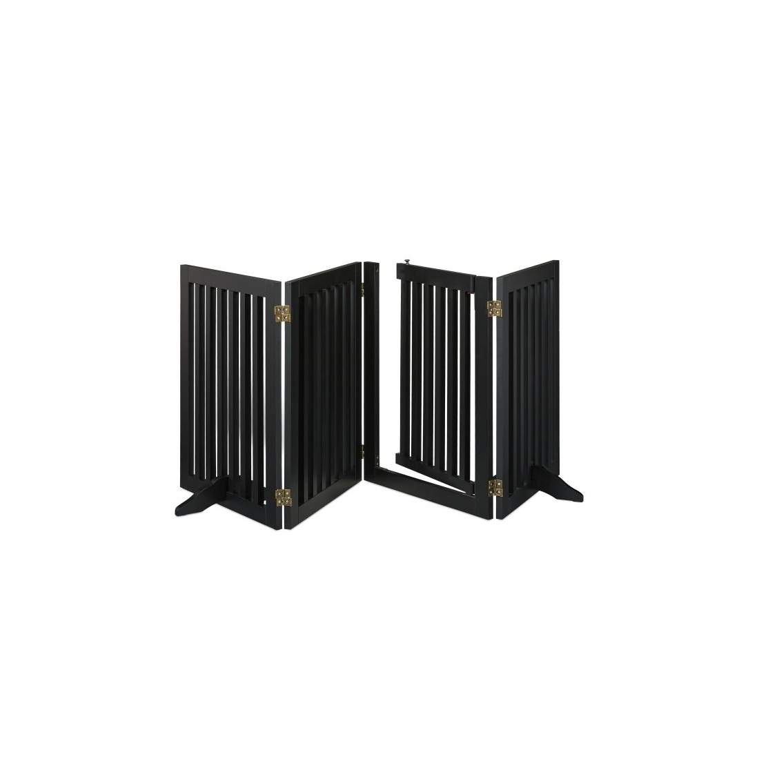 Svart säkerhetsgrind med dörr 70 cm | Hem & Hobby - Hem & Hushåll - Hemsäkerhet - Barnspärrar & Anpassning - Barngrindar & Trappgrindar | Pryloteket