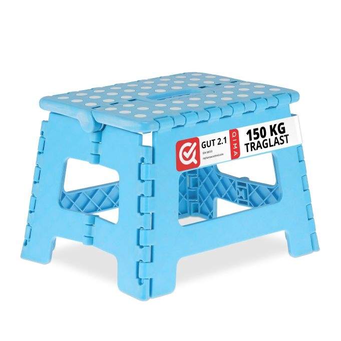 Lille foldeskammel blå