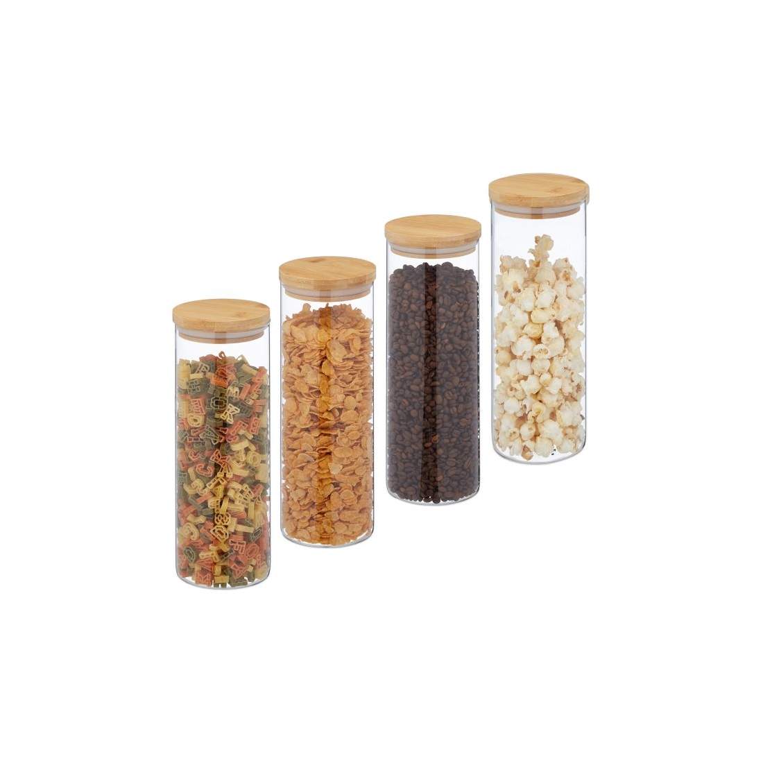 4 st. Förvaringsburkar 1600 ml | Hem & Hobby - Hem & Hushåll - Kök - Köksförvaring - Förvaringsburkar | Pryloteket