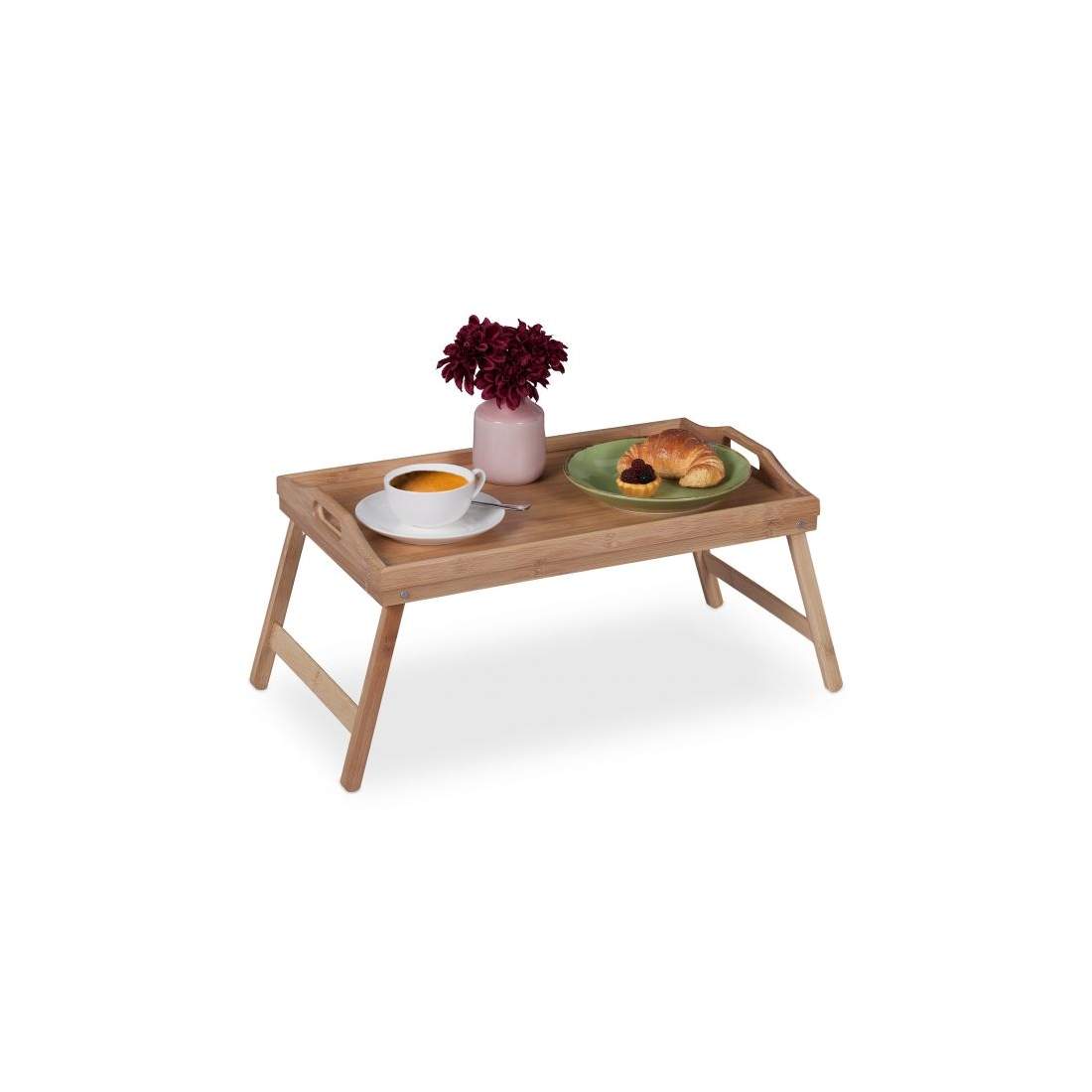 Hopfällbar sängbricka i bambu | Hem & Hobby - Hem & Hushåll - Kök - Servering | Pryloteket