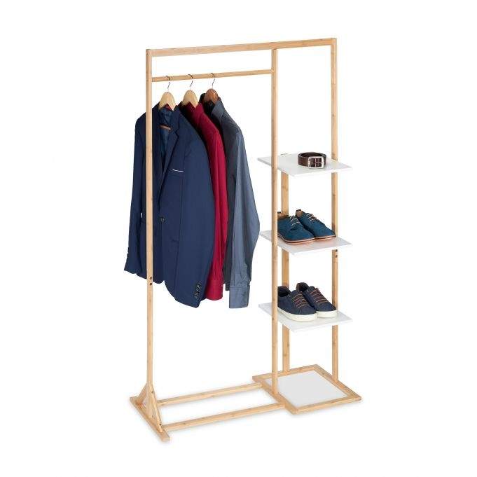 Tøjbøjle med hylde