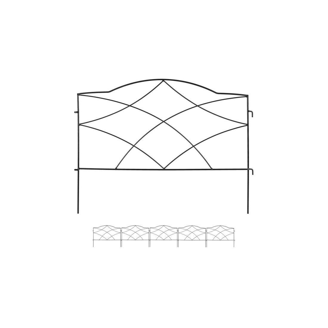 blomsterrabattstaket i metall i 6 delar | Hem & Hobby | Pryloteket