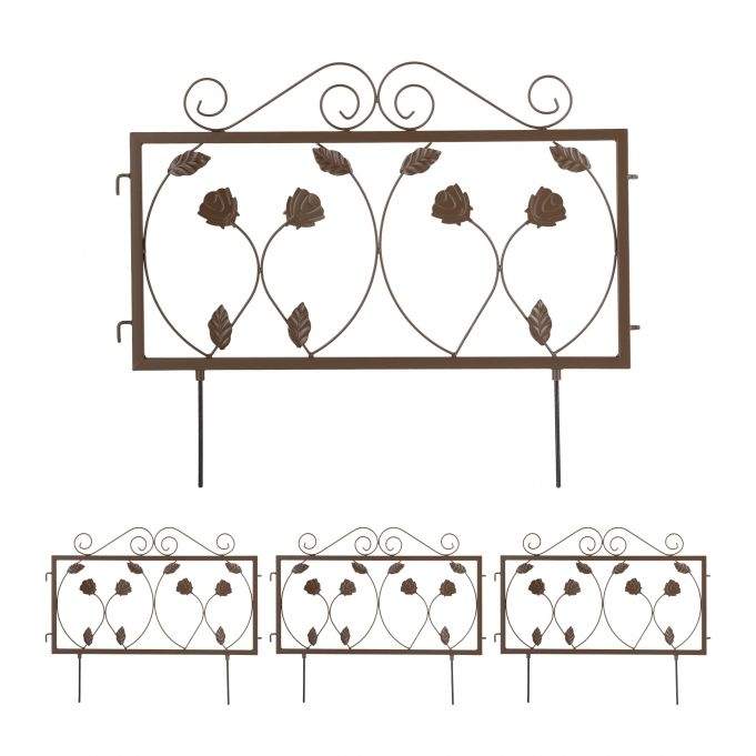 4-delat rabattstaket i metall | Hem & Hobby | Pryloteket