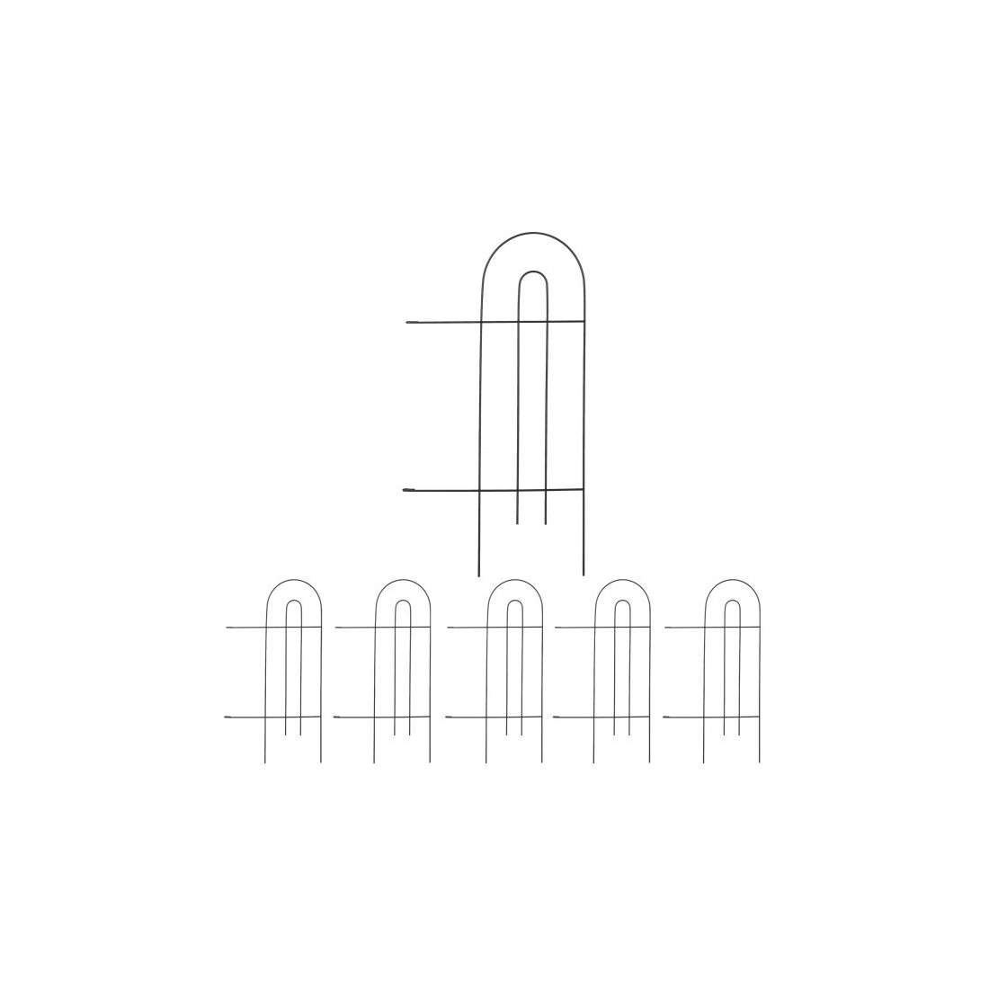 rabattstaket i metall i 6 delar | Hem & Hobby | Pryloteket