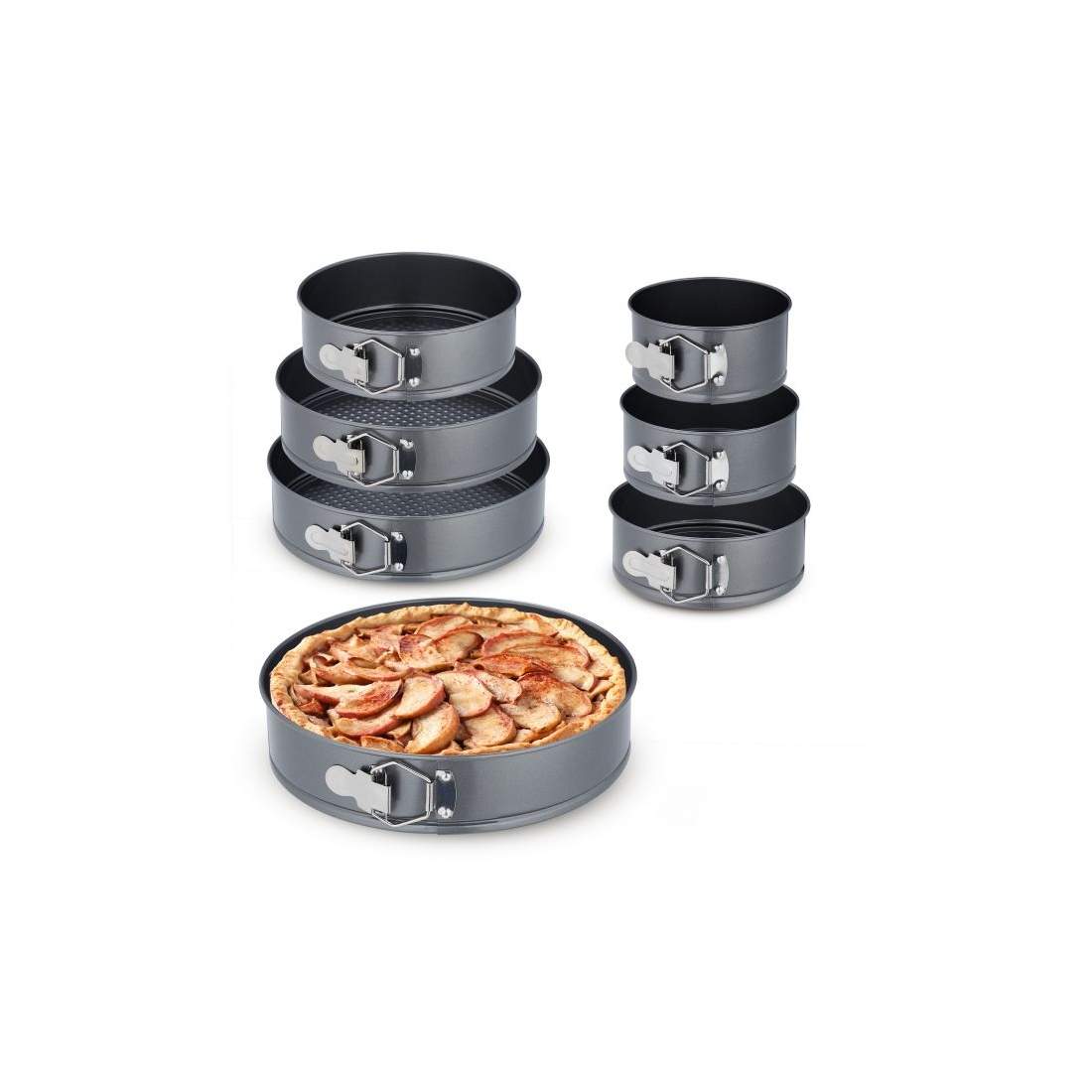 Springform set i 7 delar | Hem & Hobby - Hem & Hushåll - Kök - Köksredskap - Ugnsformar - Bakformar | Pryloteket