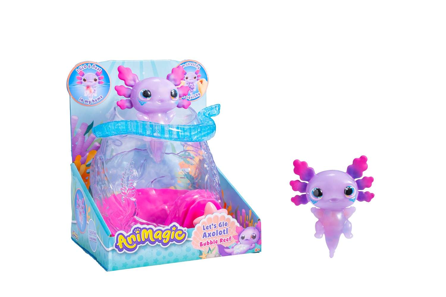 Animagic Let´S Glo Axolotl Bubble Reef