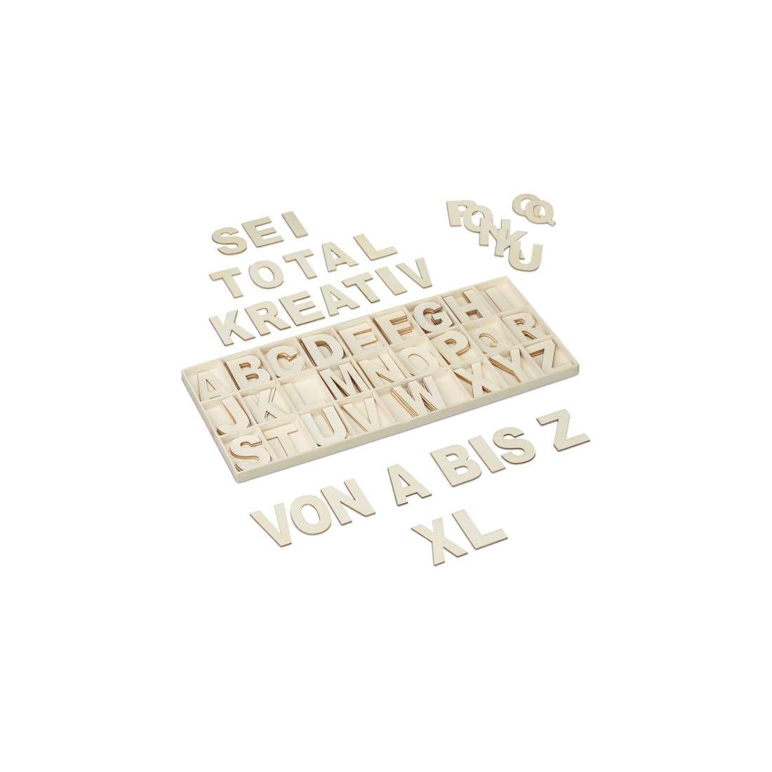 XL Bokstavsset i trä 104 st. | Leksaker & Spel - Leksaker - Rittillbehör & Pyssel - Pyssel | Pryloteket