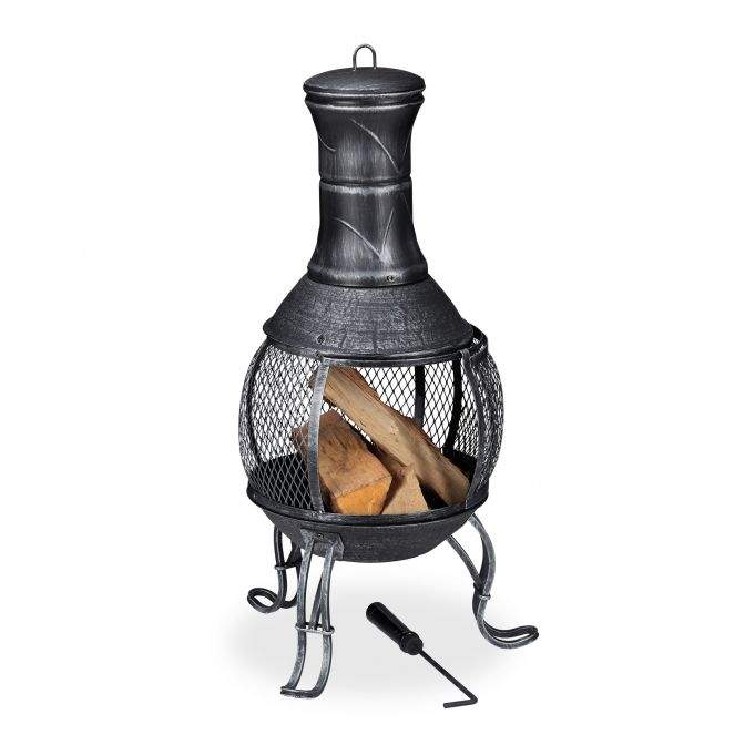 Udendørs pejs i mexicansk stil