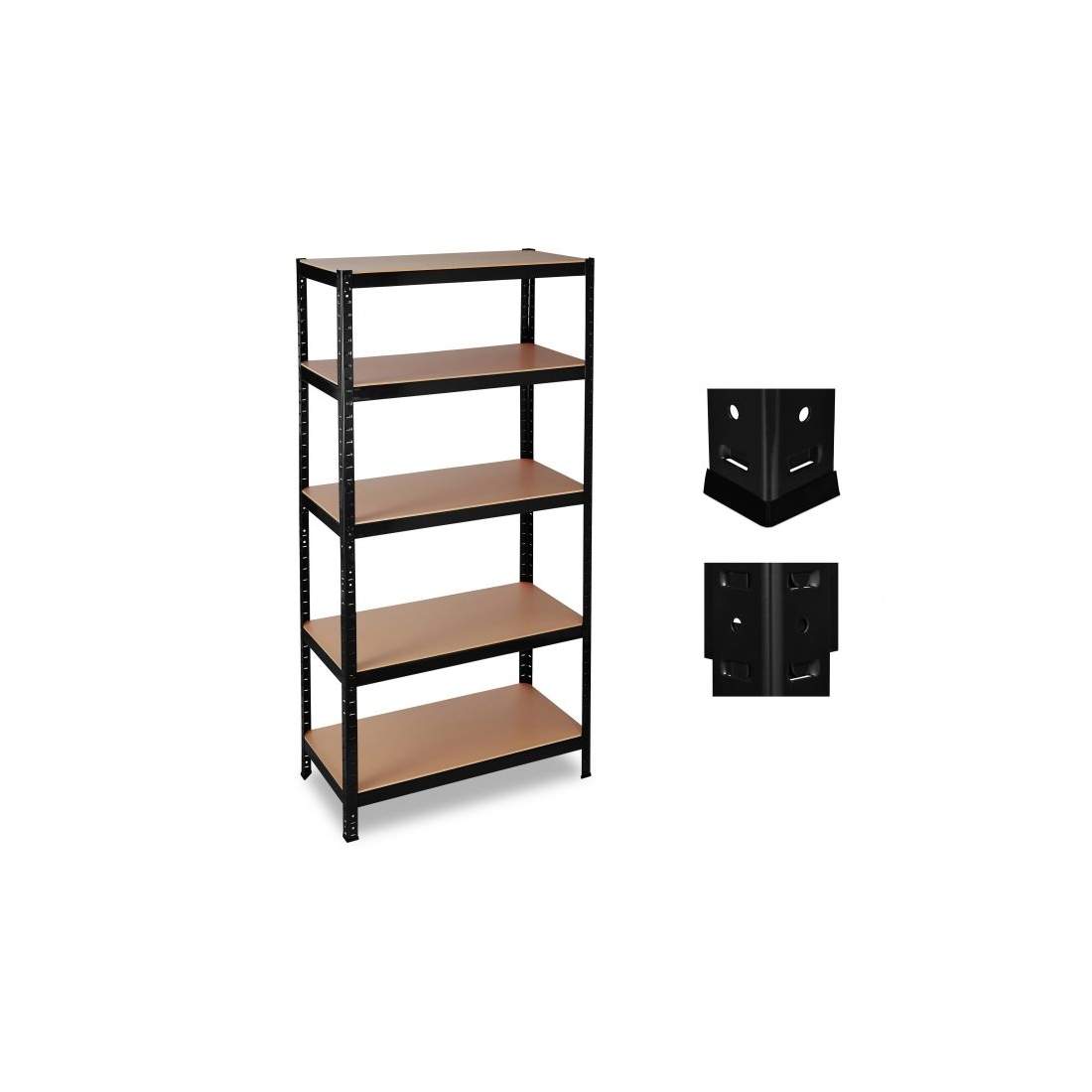 Förvaringshylla 180x90x60 svart | Hem & Hobby | Pryloteket