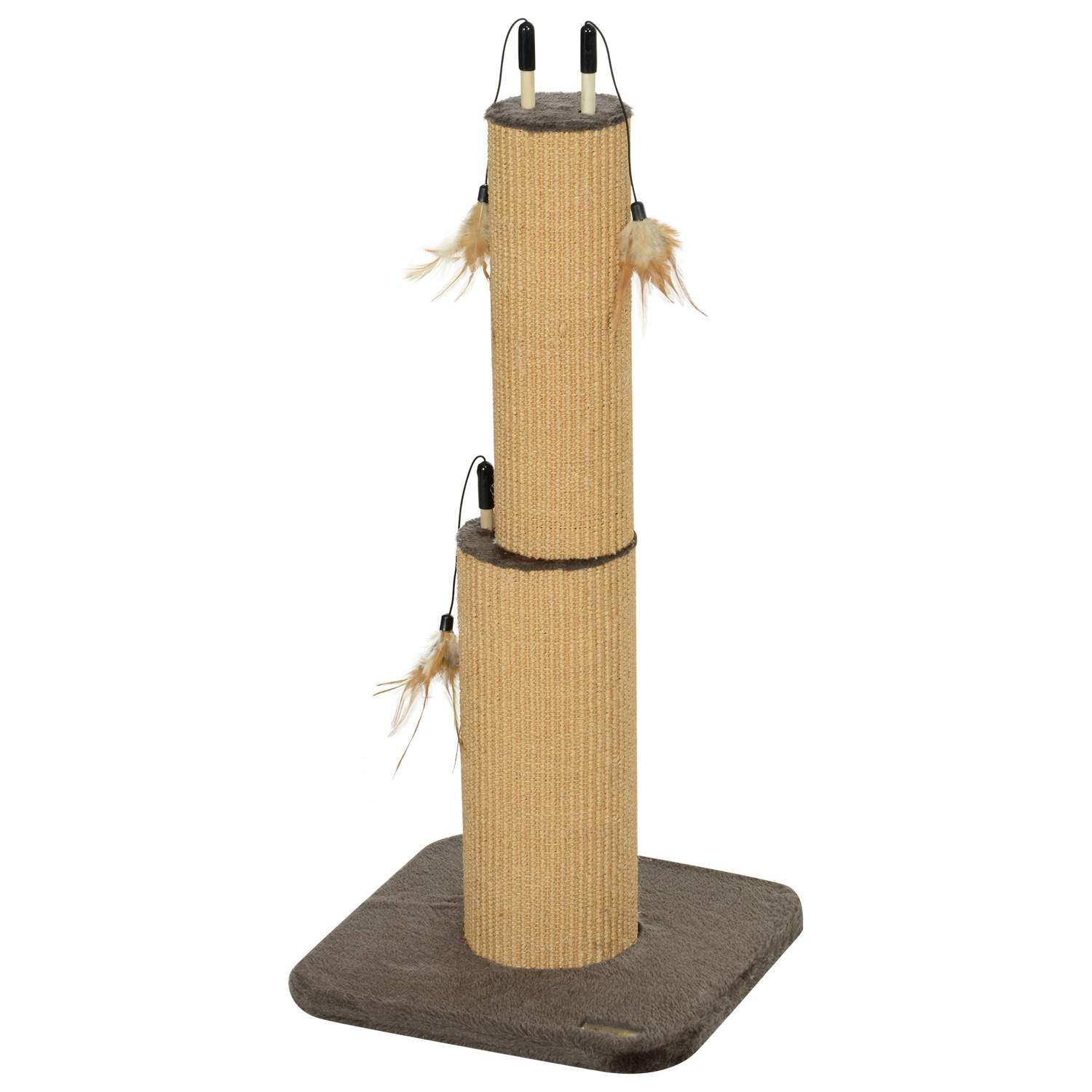 2-i-1 kradsestolpe, 78 cm kradsestolpe, jute kat kradsestolpe med fjeder, kradsestolpe til katte, katte kradsemøbler, indendørs,