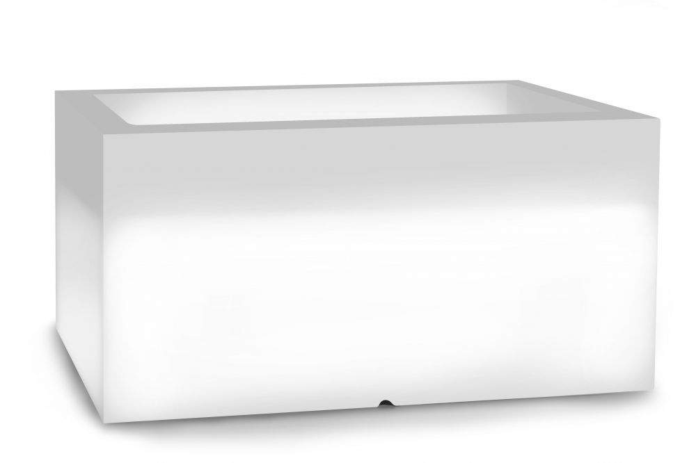 Lungo hvid urtepotte med belysning