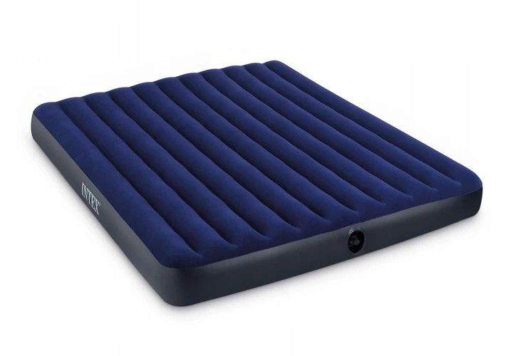 Oppustelig Dobbeltmadras 203x183 cm Velour INTEX 64755