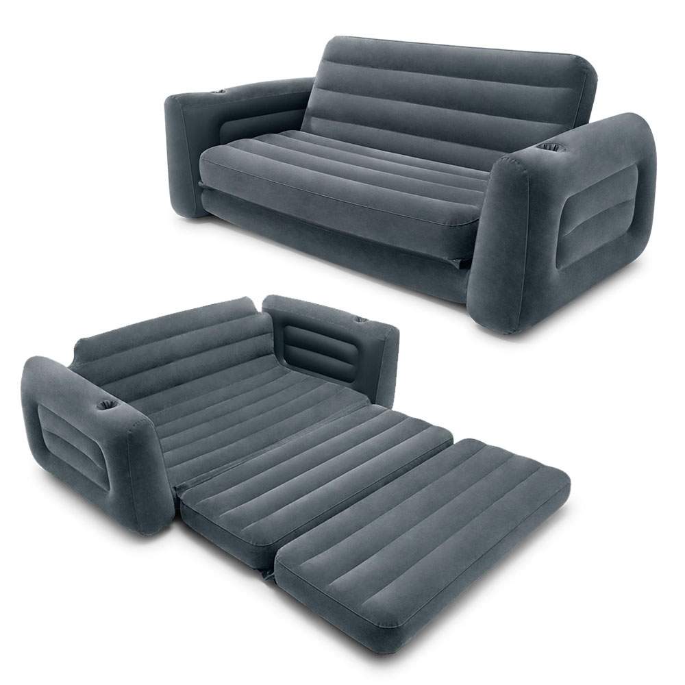 Oppustelig sovesofa, madras 2i1 INTEX 66552NP