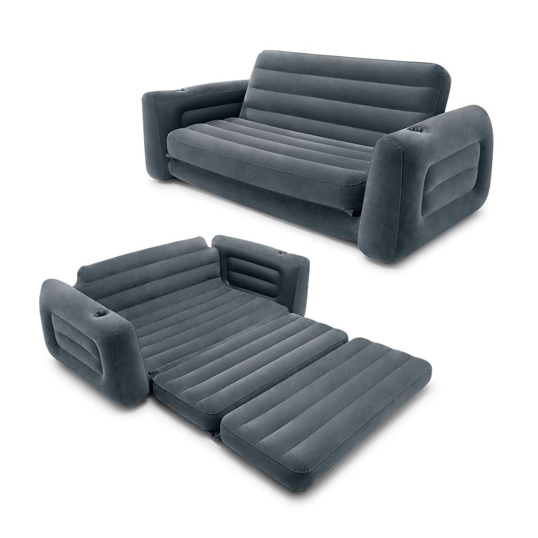 Uppblåsbar bäddsoffa, madrass 2in1 INTEX 66552NP | Hem & Hobby | Pryloteket