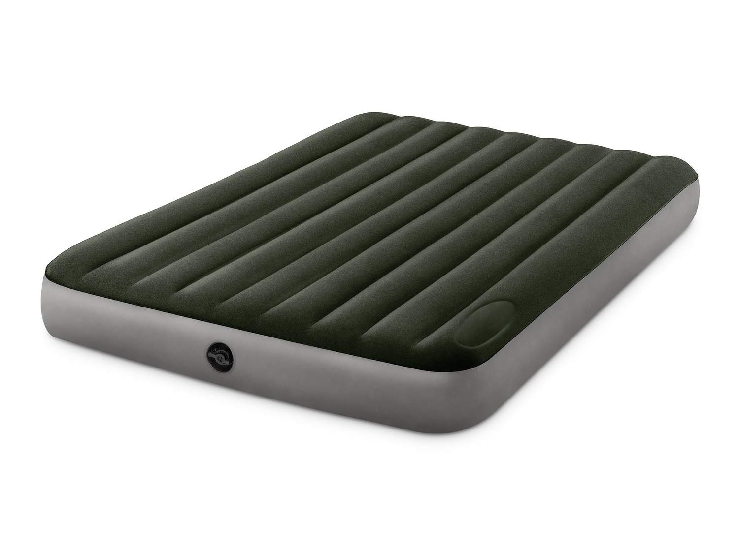 Stor oppustelig dobbeltmadras 203x152 cm med pumpe INTEX 64763