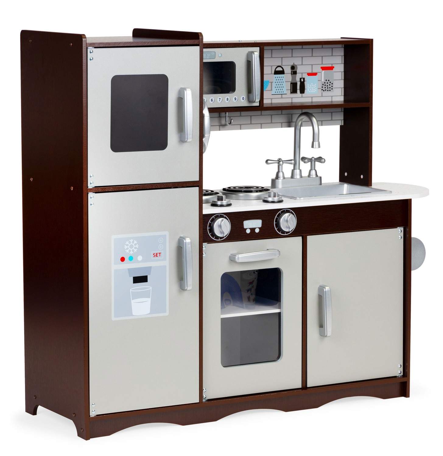 Stort lekkök i trä för barn med skåp och kyl, ECOTOYS | Elektronik - Tillbehör Mobil & Surfplatta - Mobiltillbehör - Mobilkablar - Tillbehör | Pryloteket